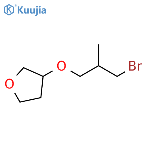 Furan, 3-(3-bromo-2-methylpropoxy)tetrahydro- structure