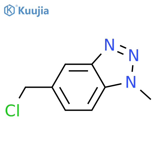 5-(chloromethyl)-1-methyl-1H-1,2,3-benzotriazole structure