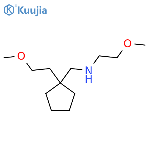 (2-Methoxyethyl)({[1-(2-methoxyethyl)cyclopentyl]methyl})amine structure