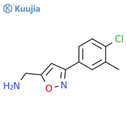 5-Isoxazolemethanamine, 3-(4-chloro-3-methylphenyl)- structure