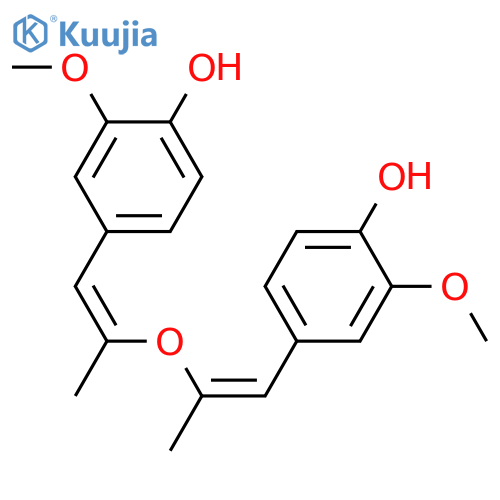 Phenol,4,4'-[oxybis[(1Z)-2-methyl-2,1-ethenediyl]]bis[2-methoxy- (9CI) structure