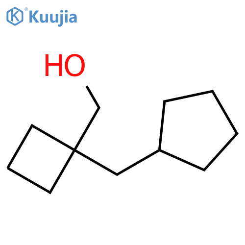1-(cyclopentylmethyl)cyclobutylmethanol structure
