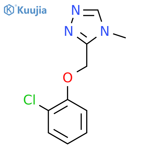 3-[(2-chlorophenoxy)methyl]-4-methyl-4H-1,2,4-triazole structure