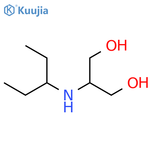 2-(pentan-3-yl)aminopropane-1,3-diol structure