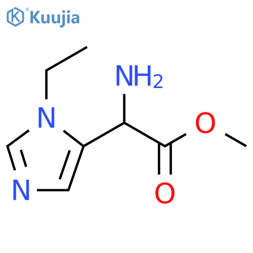 methyl 2-amino-2-(1-ethyl-1H-imidazol-5-yl)acetate structure