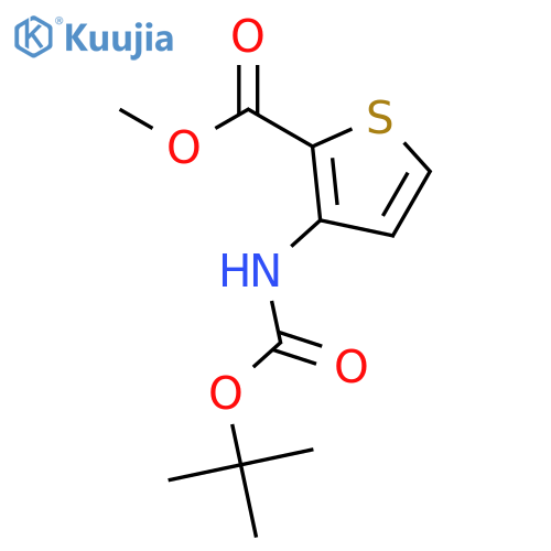 methyl 3-(tert-butoxycarbonylamino)thiophene-2-carboxylate structure