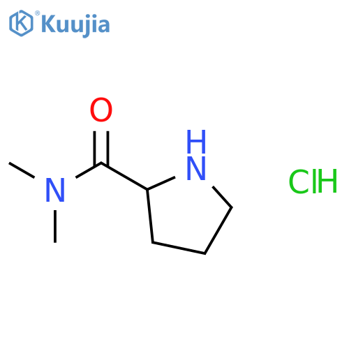 (S)-N,N-Dimethyl-2-pyrrolidinecarboxamide Hydrochloride structure