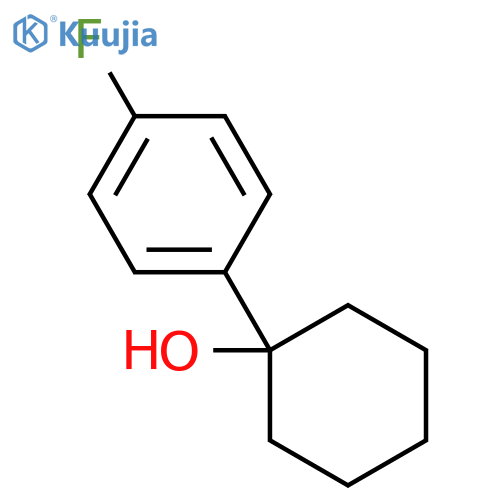 1-(4-fluorophenyl)cyclohexan-1-ol structure