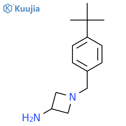 1-[(4-Tert-butylphenyl)methyl]azetidin-3-amine structure