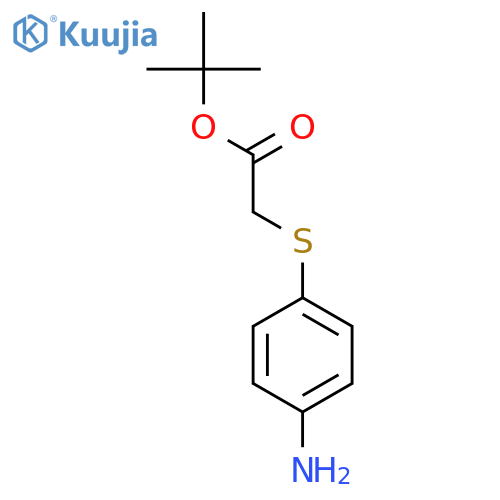 tert-butyl 2-(4-aminophenyl)sulfanylacetate structure