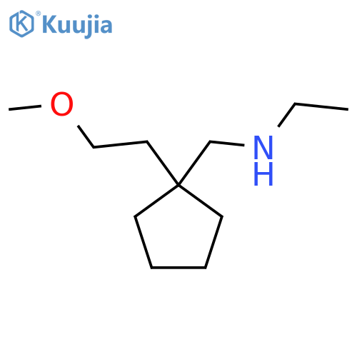 Ethyl({[1-(2-methoxyethyl)cyclopentyl]methyl})amine structure