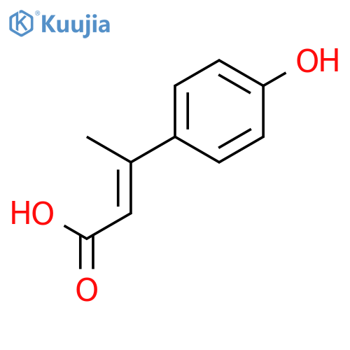 2-Butenoic acid, 3-(4-hydroxyphenyl)- structure