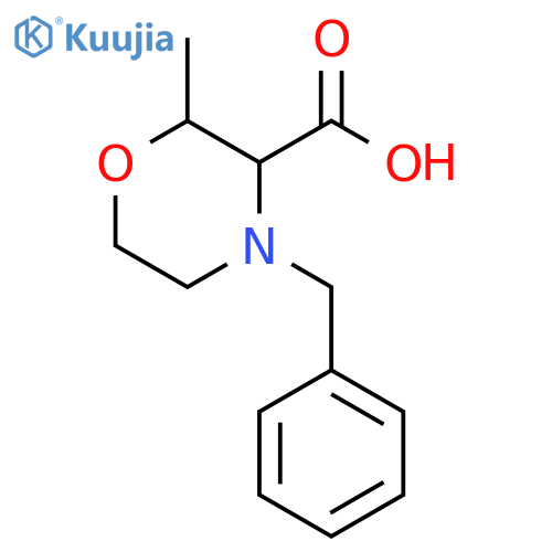 4-benzyl-2-methylmorpholine-3-carboxylic acid structure