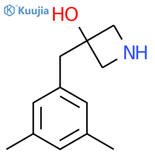 3-(3,5-dimethylphenyl)methylazetidin-3-ol structure