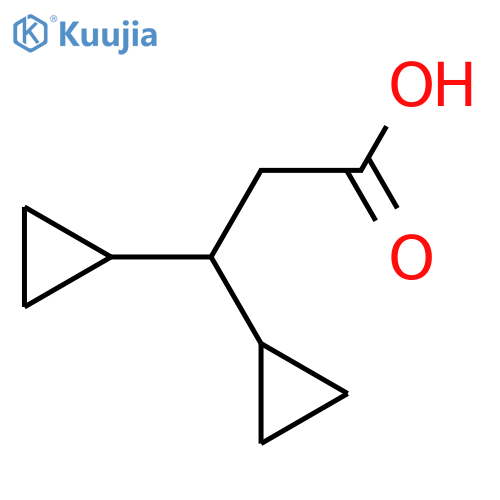 3,3-dicyclopropylpropanoic Acid structure