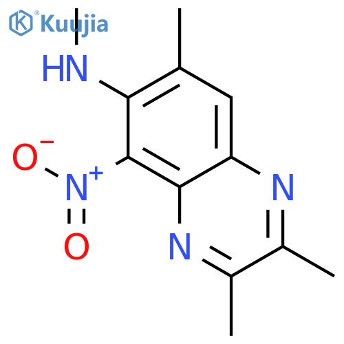 2,3-Dimethyl-5-nitro-6-methylamino-7-methyl-quinoxaline structure