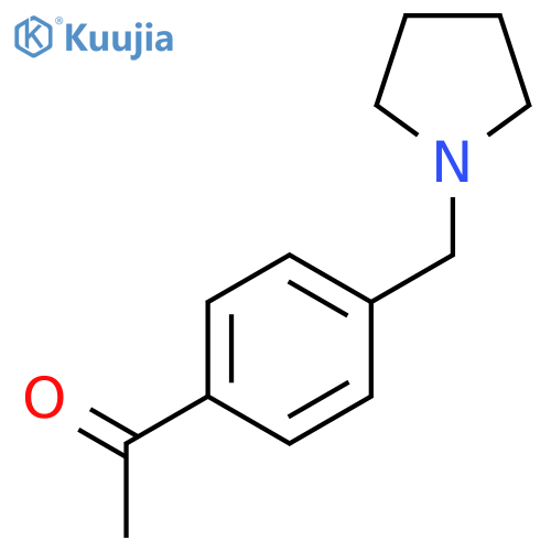 1-{4-(pyrrolidin-1-yl)methylphenyl}ethan-1-one structure