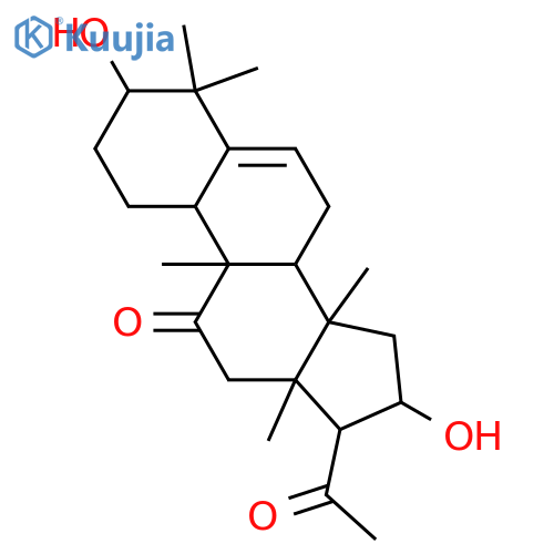 3,16-Dihydroxy-22,23,24,25,26,27-hexanorcurcurbit-5-ene-11,20-dione; (3α,16α)-form structure