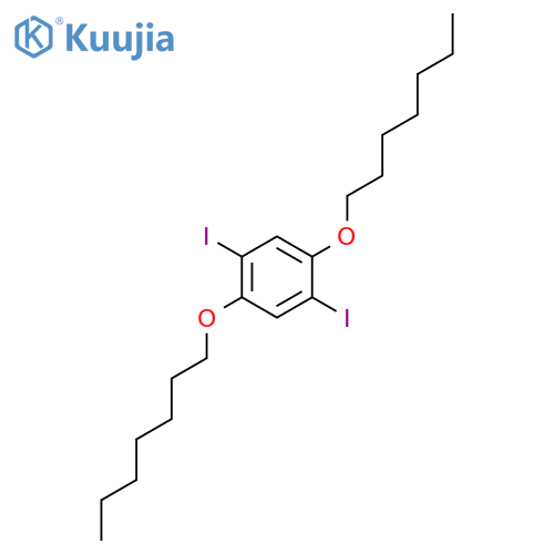 1,4-Bis(heptyloxy)-2,5-diiodobenzene structure