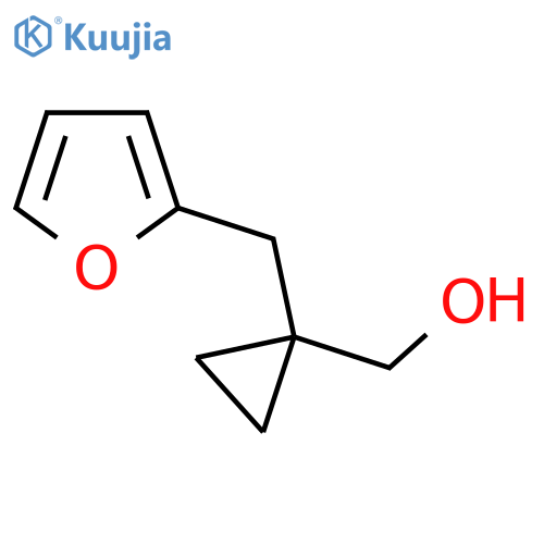 {1-(furan-2-yl)methylcyclopropyl}methanol structure