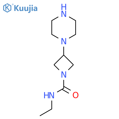 n-Ethyl-3-(piperazin-1-yl)azetidine-1-carboxamide structure