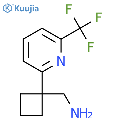 {1-6-(trifluoromethyl)pyridin-2-ylcyclobutyl}methanamine structure
