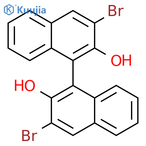 [1,1'-Binaphthalene]-2,2'-diol,3,3'-dibromo- structure