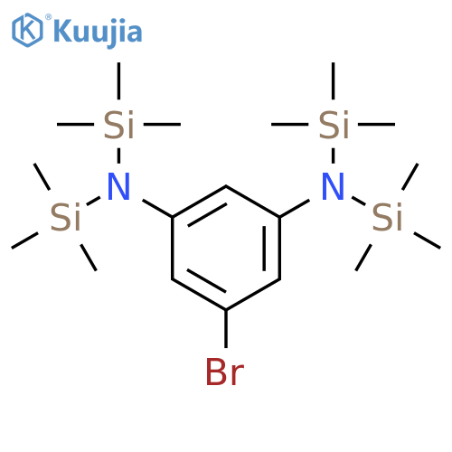 1,3-Benzenediamine, 5-bromo-N,N,N',N'-tetrakis(trimethylsilyl)- structure