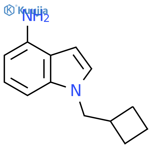 1-(cyclobutylmethyl)-1H-indol-4-amine structure