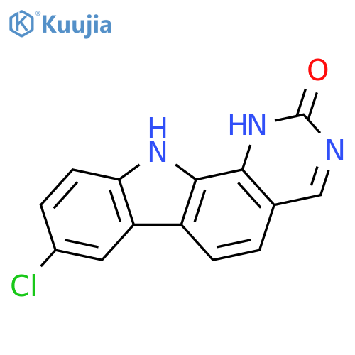 8-chloro-1H,2H,11H-pyrimido[4,5-a]carbazol-2-one structure