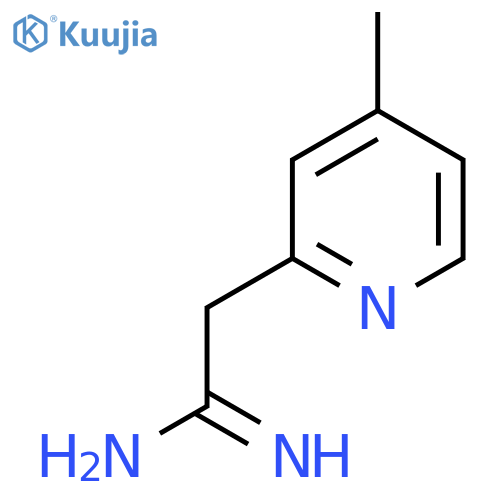 2-(4-methylpyridin-2-yl)ethanimidamide structure
