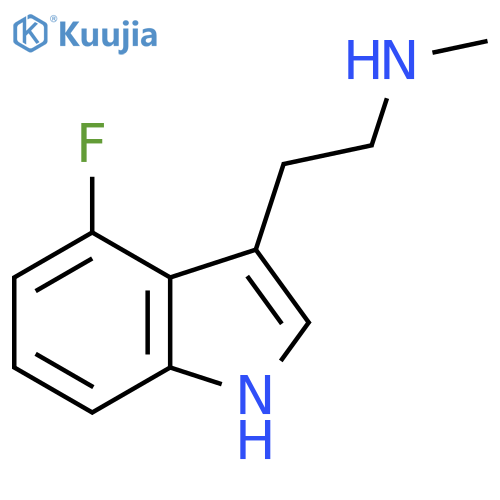 1H-Indole-3-ethanamine, 4-fluoro-N-methyl- structure