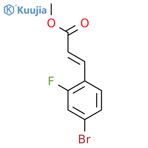 Methyl 4-bromo-2-fluorocinnamate structure