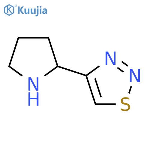 4-(pyrrolidin-2-yl)-1,2,3-thiadiazole structure