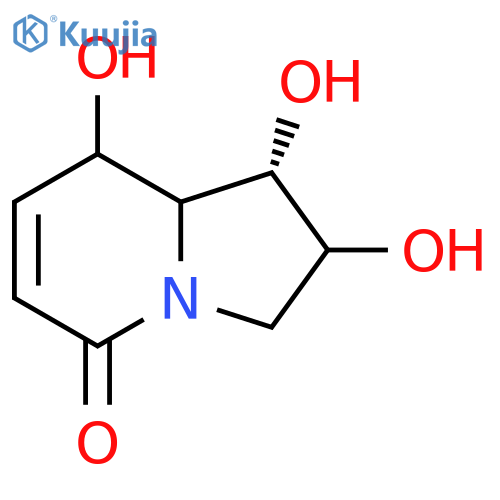 1S-(1α,2α,8β,8aβ)-2,3,8,8a-Tetrahydro-1,2,8-trihydroxy-5(1H)-indolizinone structure