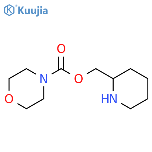 (piperidin-2-yl)methyl morpholine-4-carboxylate structure