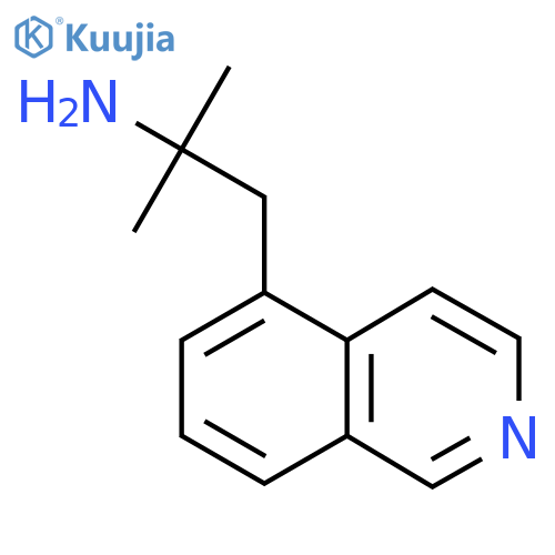 1-(isoquinolin-5-yl)-2-methylpropan-2-amine structure