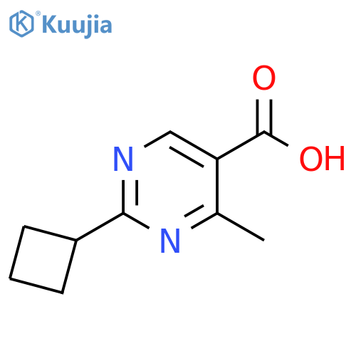 5-Pyrimidinecarboxylic acid, 2-cyclobutyl-4-methyl- structure