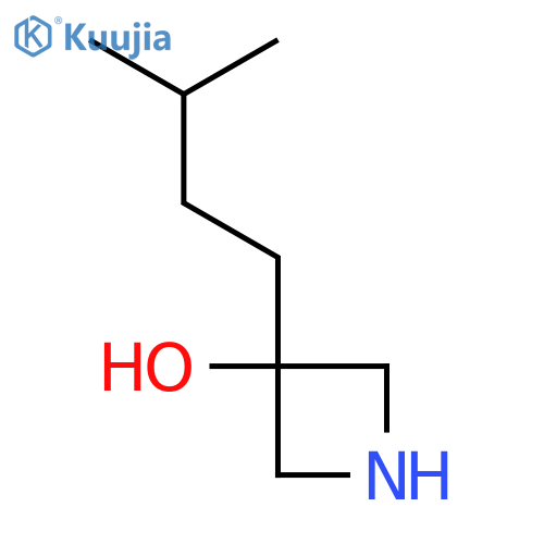 3-(3-Methylbutyl)azetidin-3-ol structure