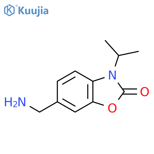 6-(aminomethyl)-3-(propan-2-yl)-2,3-dihydro-1,3-benzoxazol-2-one structure