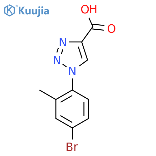 1-(4-Bromo-2-methylphenyl)-1H-1,2,3-triazole-4-carboxylic acid structure