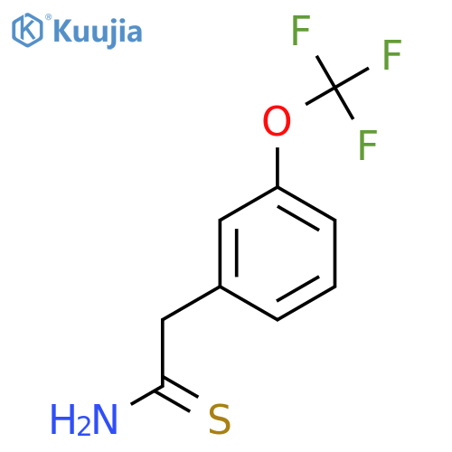 2-3-(trifluoromethoxy)phenylethanethioamide structure