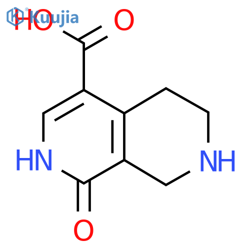 1-Hydroxy-5,6,7,8-tetrahydro-2,7-naphthyridine-4-carboxylic acid structure