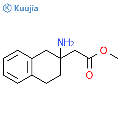 methyl 2-(2-amino-1,2,3,4-tetrahydronaphthalen-2-yl)acetate structure