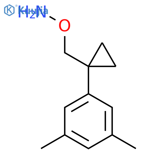 O-{1-(3,5-dimethylphenyl)cyclopropylmethyl}hydroxylamine structure