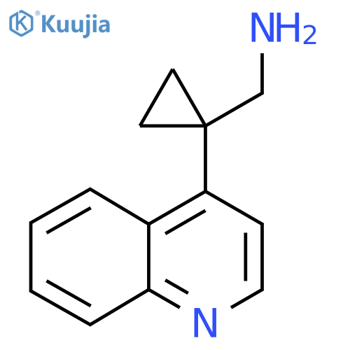 1-(quinolin-4-yl)cyclopropylmethanamine structure