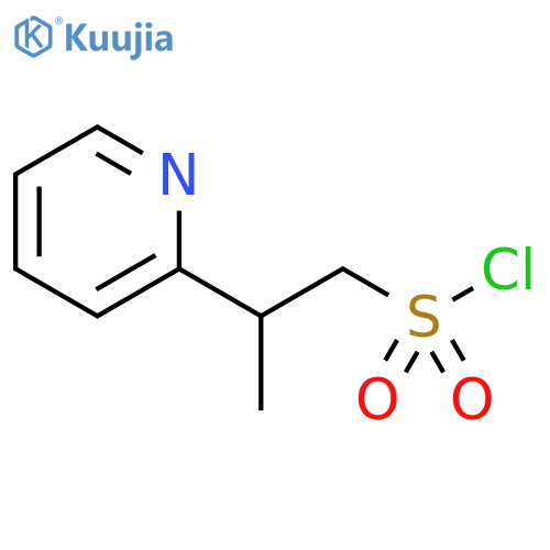 2-(pyridin-2-yl)propane-1-sulfonyl chloride structure