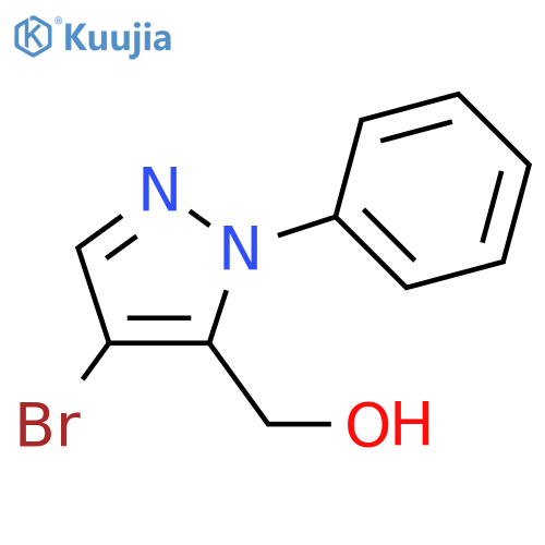(4-Bromo-1-phenyl-1H-pyrazol-5-yl)methanol structure