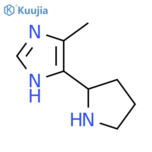 4-methyl-5-(pyrrolidin-2-yl)-1H-imidazole structure