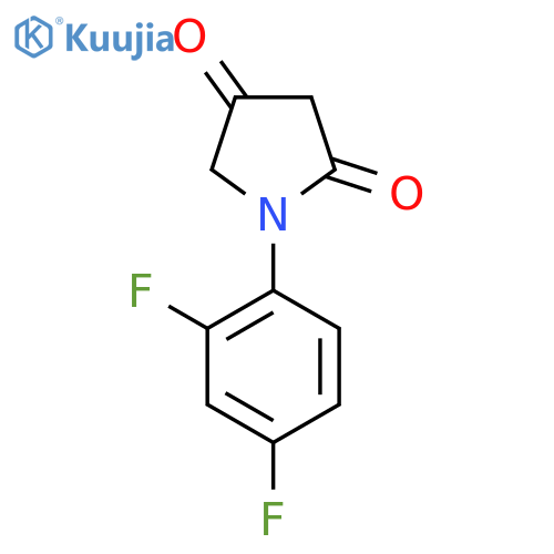 1-(2,4-difluorophenyl)pyrrolidine-2,4-dione structure